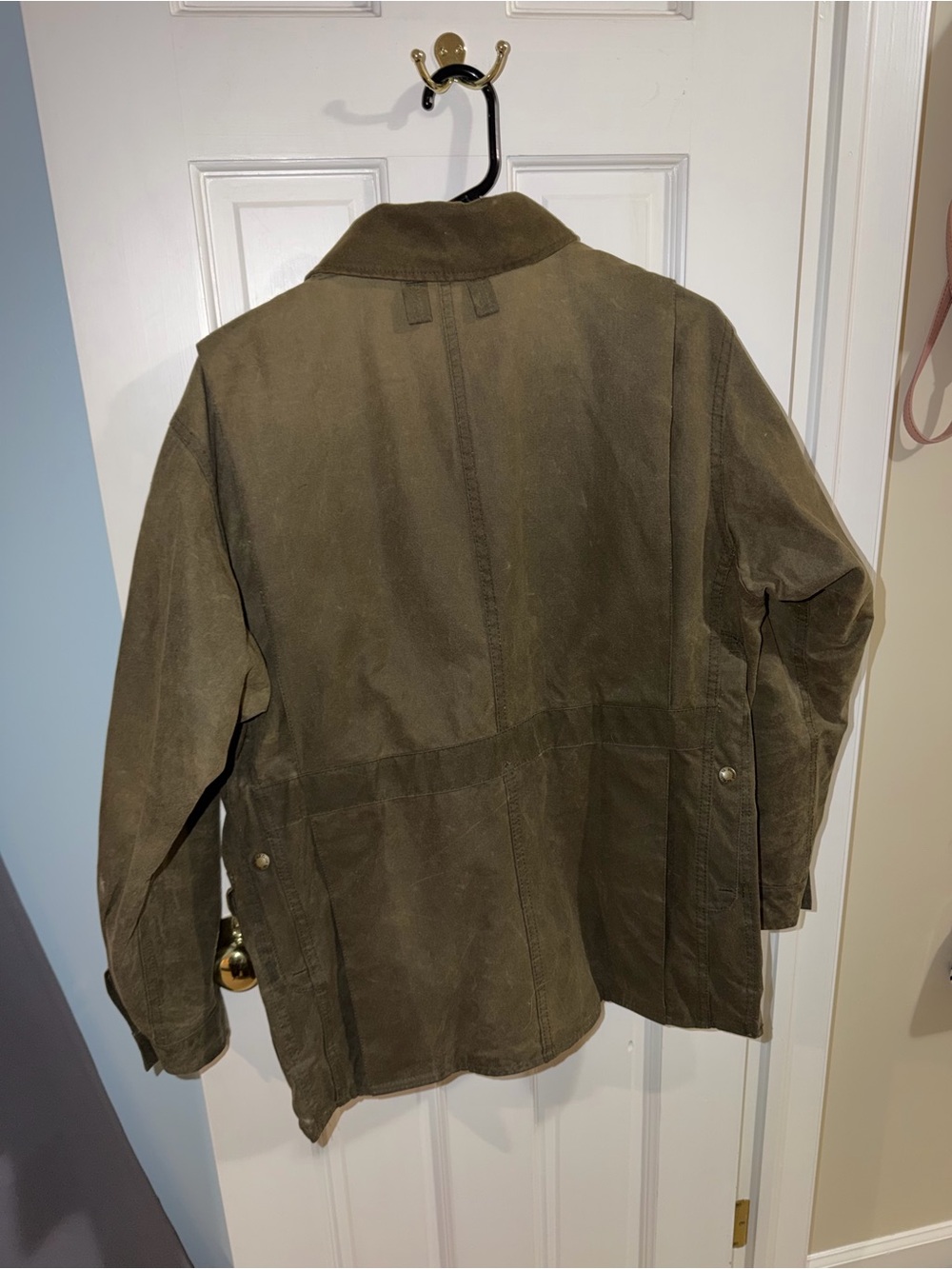 Vintage Filson Style 462 Oil Finish Tin Cloth Hunting Jacket Waxed Canvas USA - Picture 2 of 13